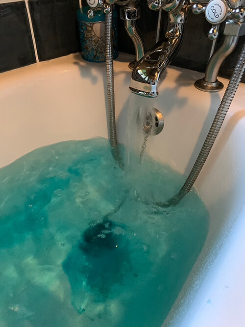 And relax bath