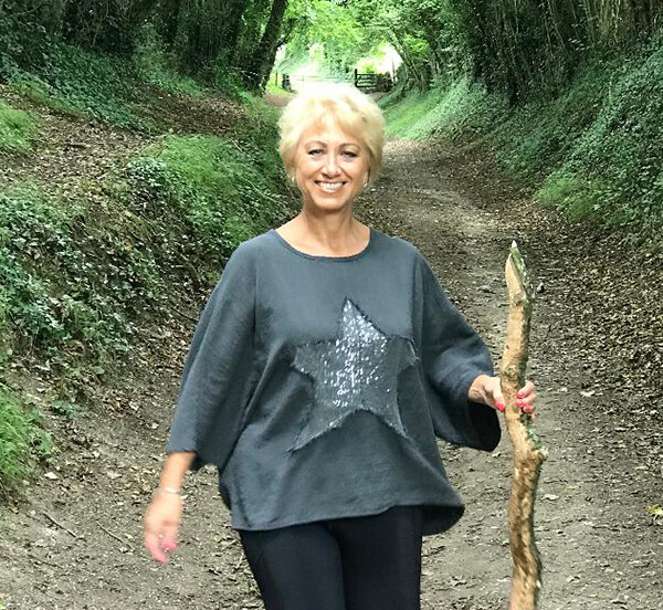 Liz walking